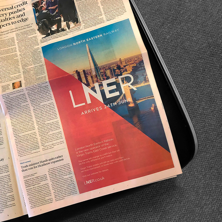 倫敦東北鐵路公司商業(yè)形象設(shè)計，品牌重塑升級改造