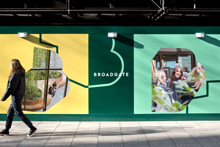 倫敦商業(yè)步行街Broadgate商場(chǎng)品牌形象塑造設(shè)計(jì)