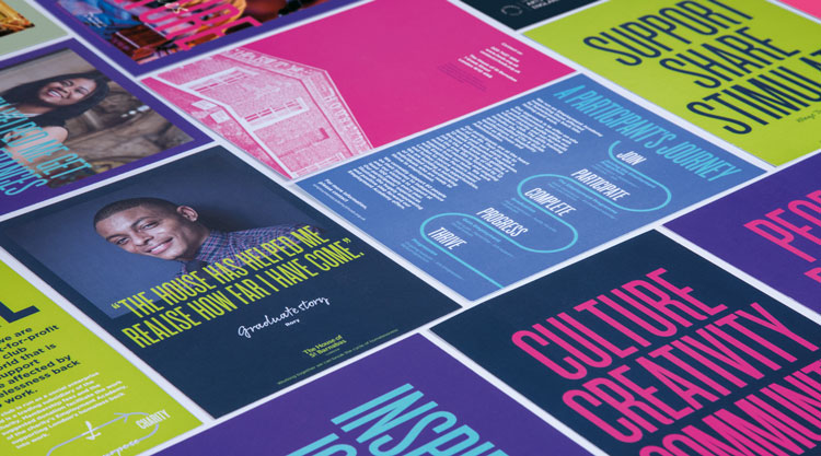 倫敦慈善機(jī)構(gòu)HOSB品牌形象設(shè)計，突出對比和不協(xié)調(diào)