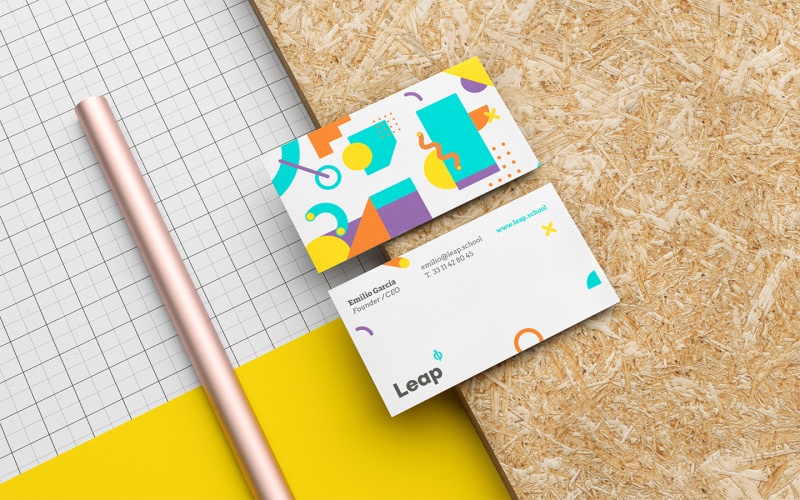 Leap教育培訓(xùn)學(xué)校vi設(shè)計(jì)，字體logo設(shè)計(jì)