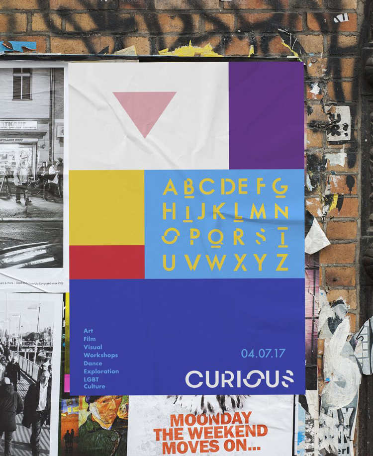 藝術(shù)節(jié)品牌標識設(shè)計，以廣為人知的彩虹旗為基礎(chǔ)