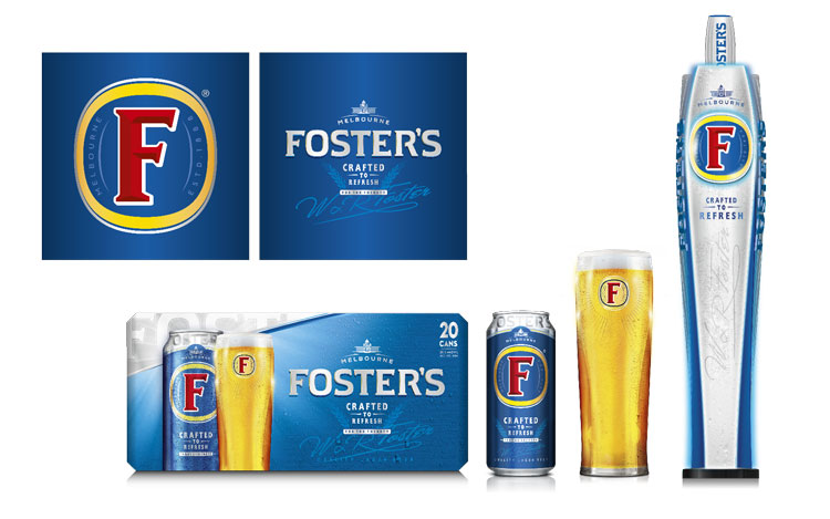 拉格啤酒福斯特Foster品牌新視覺識別包裝設(shè)計(jì)