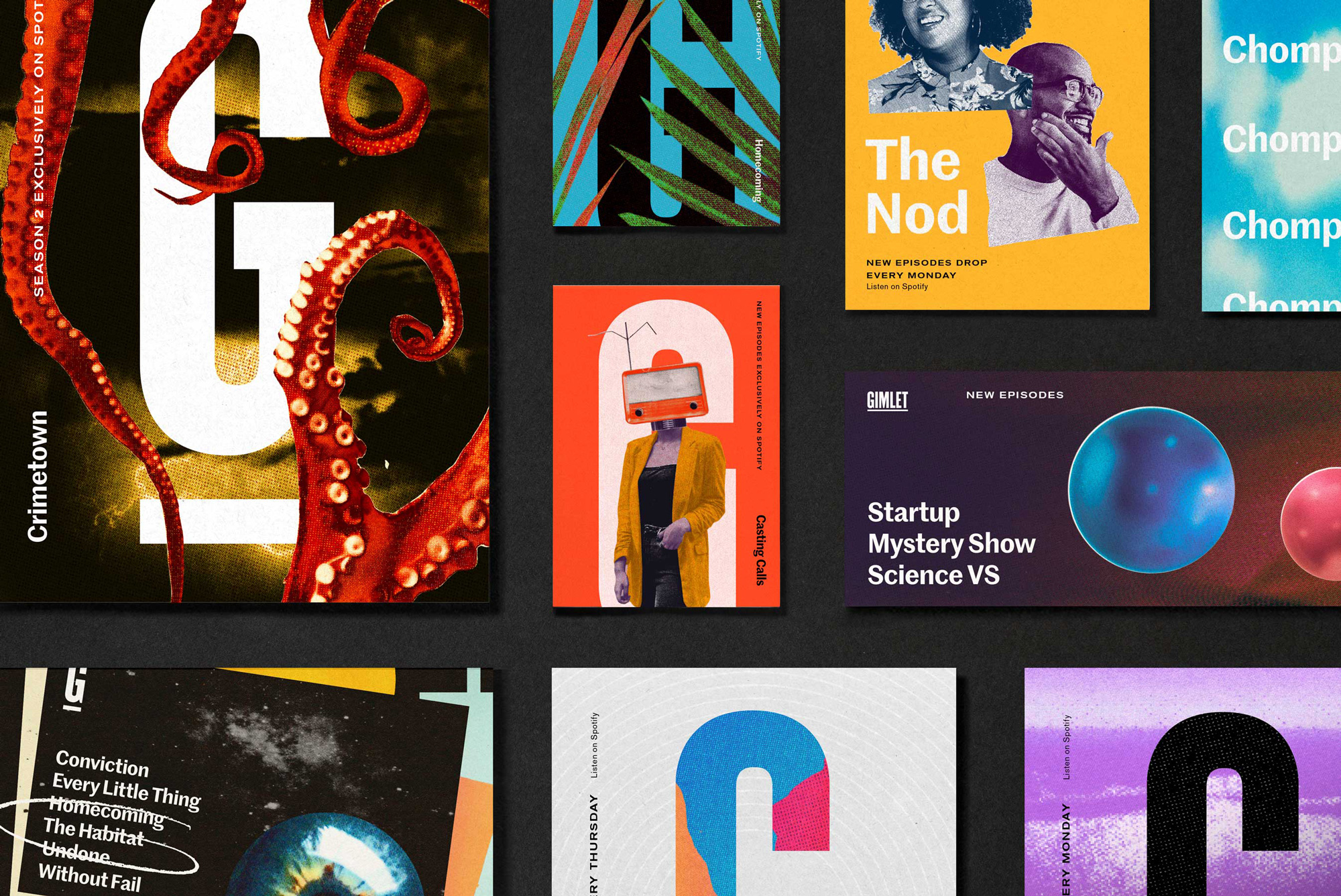 互聯(lián)網(wǎng)視頻播客公司logo設(shè)計，企業(yè)VI設(shè)計