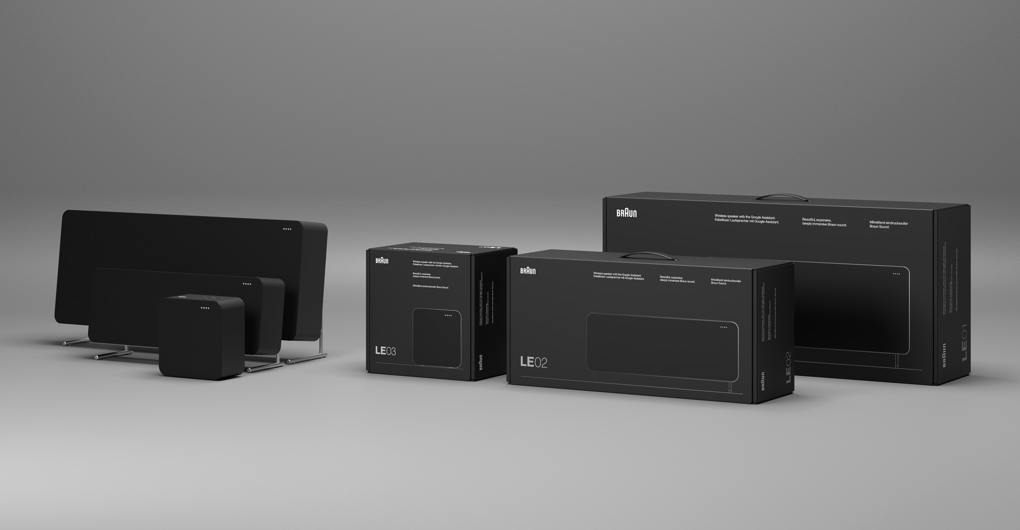 Braun音響音箱企業(yè)logo設(shè)計，包裝設(shè)計